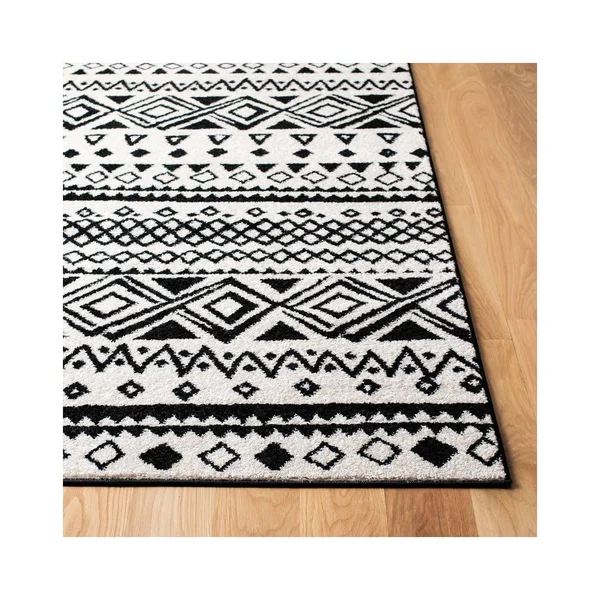 Safavieh 8' x 10' Mercer 400 Mre415 Ivory - Charcoal Rug