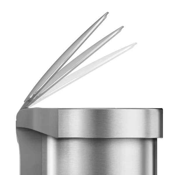 simplehuman 45L Semi-Round Stainless Steel Sensor Trash Can