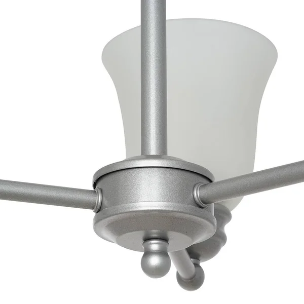 3-Light Semi-Flushmount - Silver