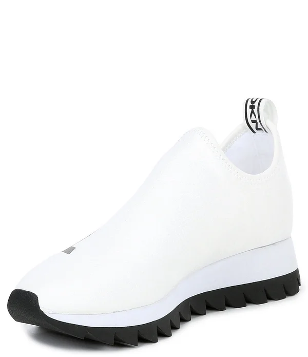 Dkny Azer Logo Slip-On Platform Wedge Sneakers - 7.5M