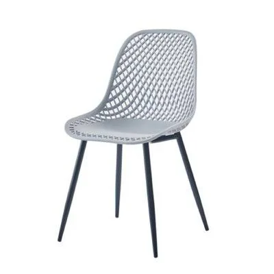 Plastic Dining Chair for Living Room, Dining Chair Plastic(Set of 2 Gray Color) Everly Quinn Upholstery Color: Gray