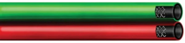 Radnor 3/16'' x 12 1/2' Grade RM Twin Welding Hose with Bb Fittings