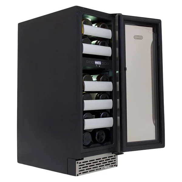 Whynter BWR-171DS Elite 17 Bottle Seamless Stainless Steel Door Dual Zone Built-in Wine Refrigerator