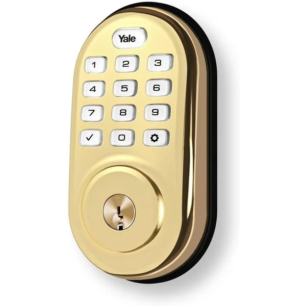 Yale Real Living YRD256 Assure Lock SL - Door lock - combination - electronic - smart lock - touch keypad - Z-Wave - satin nickel