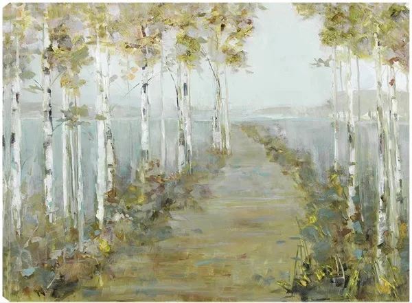 Isle Causeway Gold Canvas Prints by Sally Swatland 32x24 Fineartcanvas