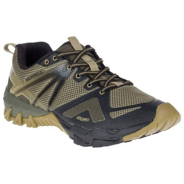 Merrell Mens Mqm Flex Gore-tex Walking Shoes Brown Green Sports
