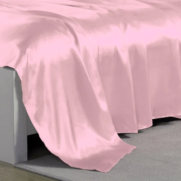 Levinsohn Textile Company Charmeuse Satin Bed Sheet Set (Queen - Red)