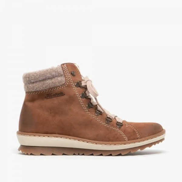 Rieker Z8610-24 Ladies Casual Ankle Boots Deer Brown: EU 37