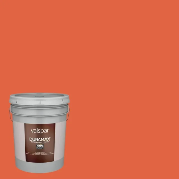 Valspar Duramax Semi-Gloss Autumn Blaze 2002-1a Exterior Paint (5-Gallon) - 2002-1A-10605