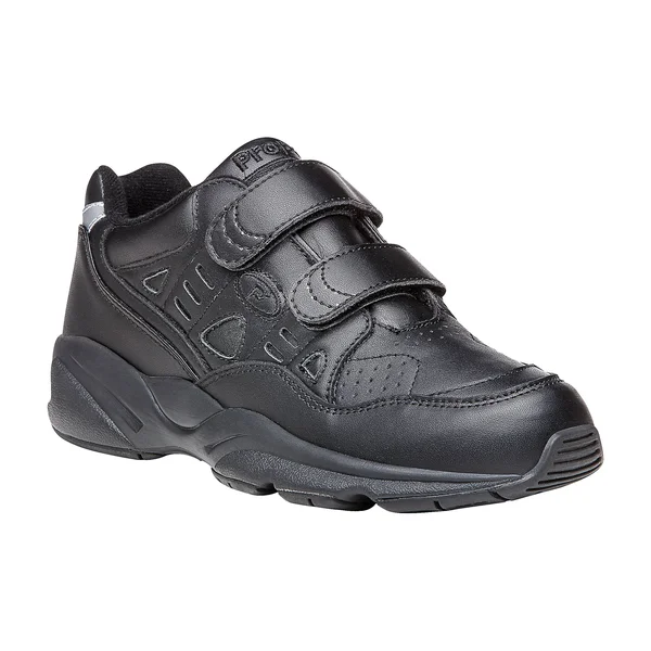 Propet Men's Stability Walker Strap Shoe - Size: 8, Black