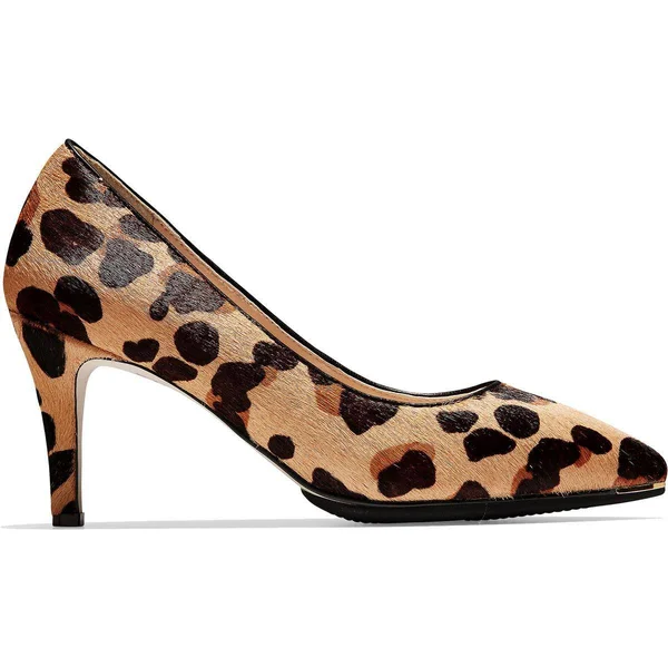 Cole Haan Womens Grand Ambition Calf Hair Animal Print Pumps