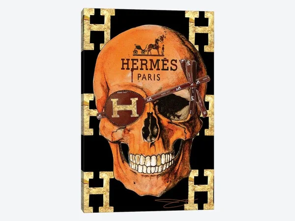 Studio One Canvas Prints - Hermes Skull ( Fashion > Fashion Brands > Herm鑣 art)