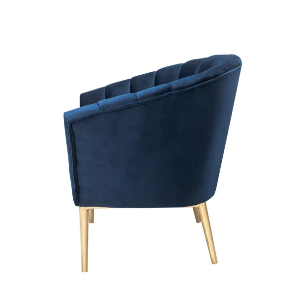 Acme Colla Accent Chair - Blue Velvet & Gold