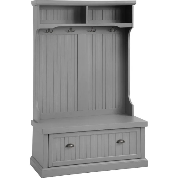 Crosley Seaside Hall Tree Distressed Gray