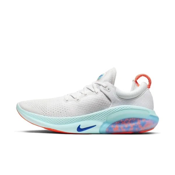Nike Men's Joyride Run Flyknit Running Shoes AQ2730-100 - White/Platinum Tint/Bright Mango/Racer Blue - 10.5M