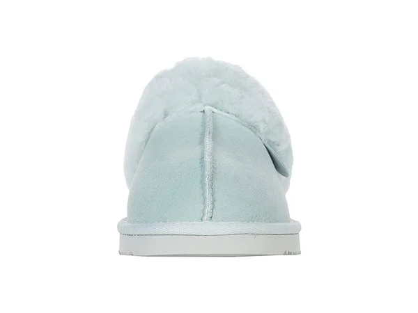 Fireside by Dearfoams Women's Sydney Genuine Shearling SCUFF - Size: 10, Blue
