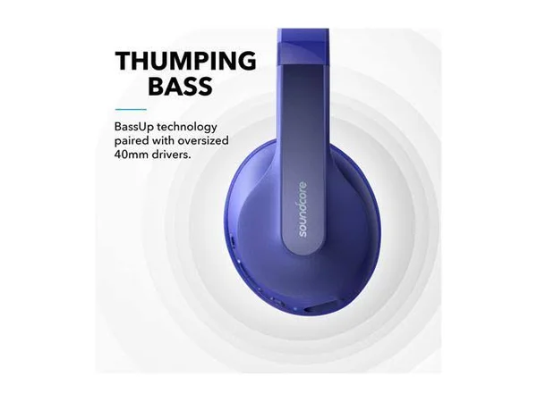 Anker Soundcore Life Q10 Wireless Bluetooth Headphones, Over Ear and Foldable, Hi-Res Certified Sound, 60-Hour Playtime and Fast