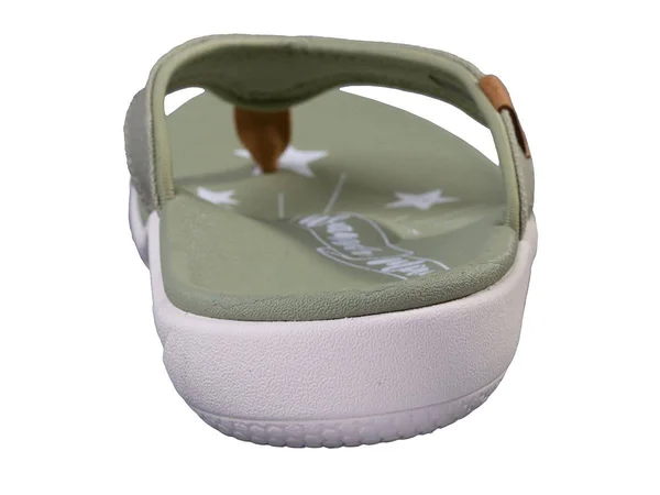 Spenco Orthotic Thong Sandal- Yumi Believe, Size 6 Medium, Sage