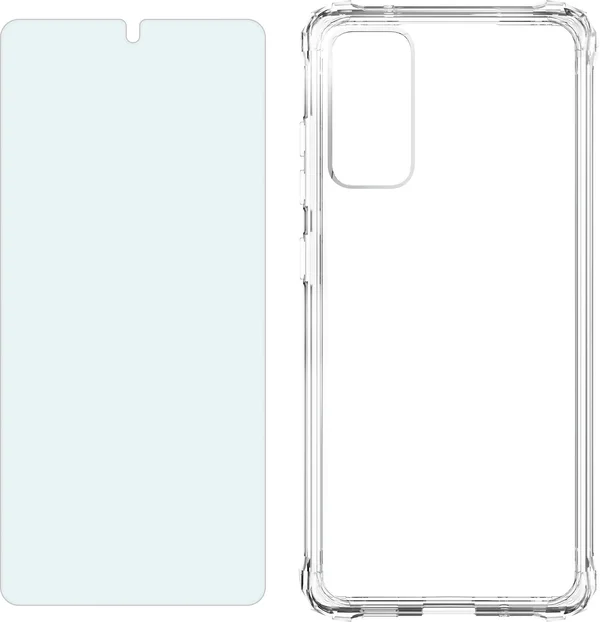 Verizon Clarity Case Blue Light Screen Protector Bundle for Galaxy S20 Fe 5G UW - Clear