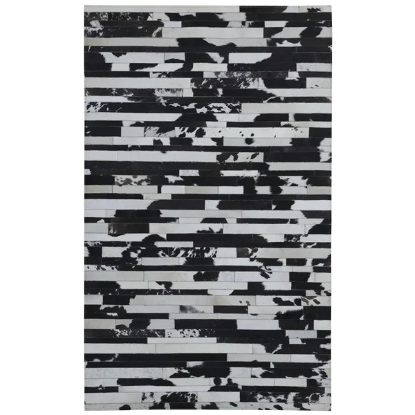Matador Leather Hair-On Hide Rug, 5& x 8&, Dark Brown