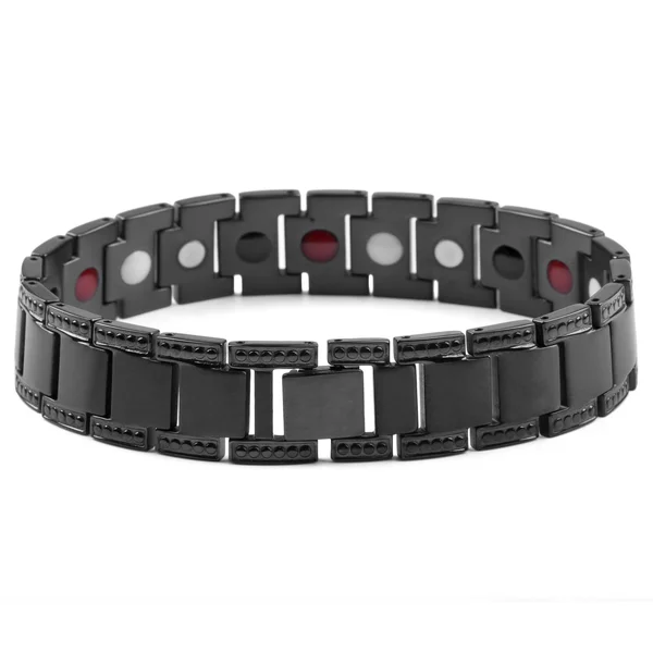Men's Steel Bracelet, Black, Titanium, Fort Tempus