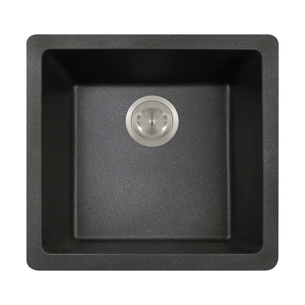 Polaris P508BL Black AstraGranite Single Bowl Kitchen Sink