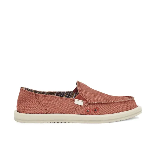Sanuk Donna Hemp Women's Shoes - 8, Auburn