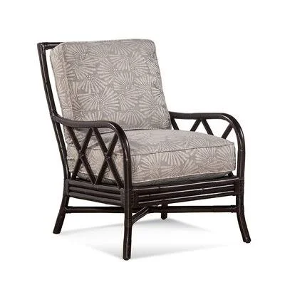Santiago 26.5x22 Wide Armchair Braxton Culler Body Fabric: Vanilla Textured; 0805-91 - Leg Color: Java