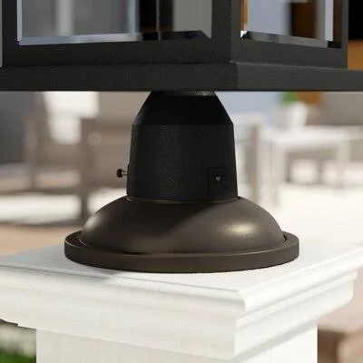 Tarbell Outdoor Pier Mount 17 Stories Finish: Hematite