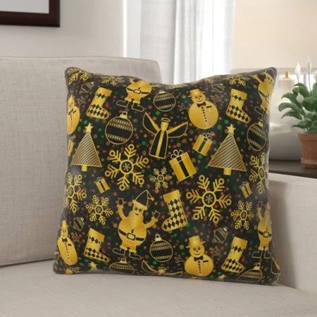 Edmond Christmas Indoor/Outdoor Canvas Throw Pillow The Holiday Aisle