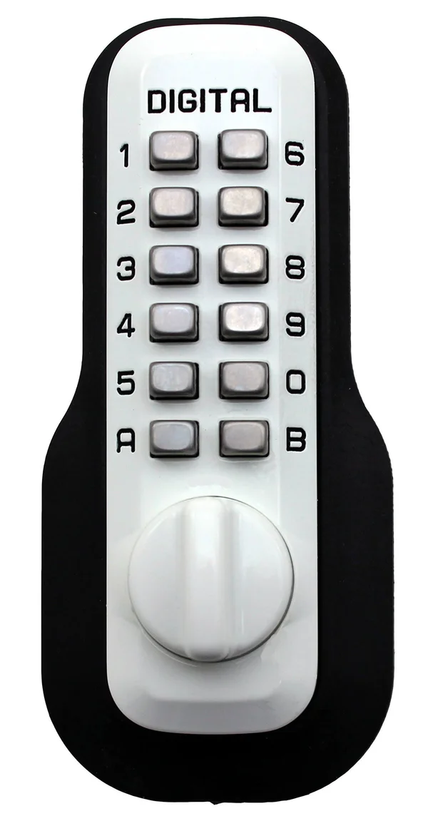 Lockey USA Keyless Mechanical Entry Deadbolt - White