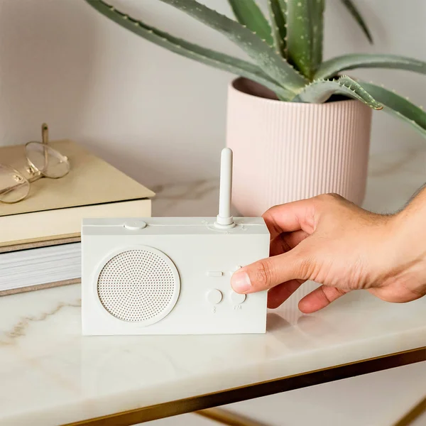 Lexon Tykho 3 FM Radio & Bluetooth Speaker - Mastic