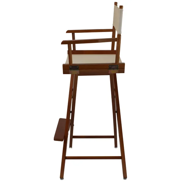 Yu Shan Co. Extra-Wide Premium 30x22 American Oak Directors Chair, Natural/Mission Oak Frame