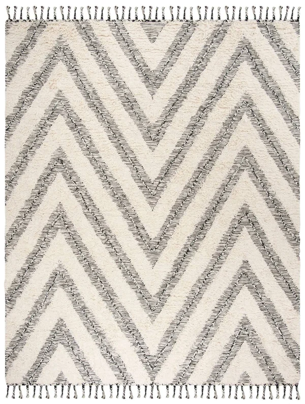 Safavieh Kenya KNY901H 9&0x22 x 12&0x22 Black - Ivory Area Rug