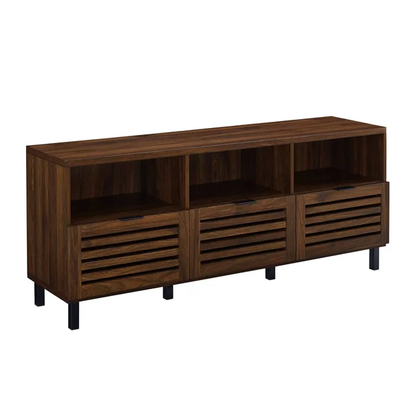 Strick & Bolton Hilla 58-inch Storage TV Stand Console - English Oak