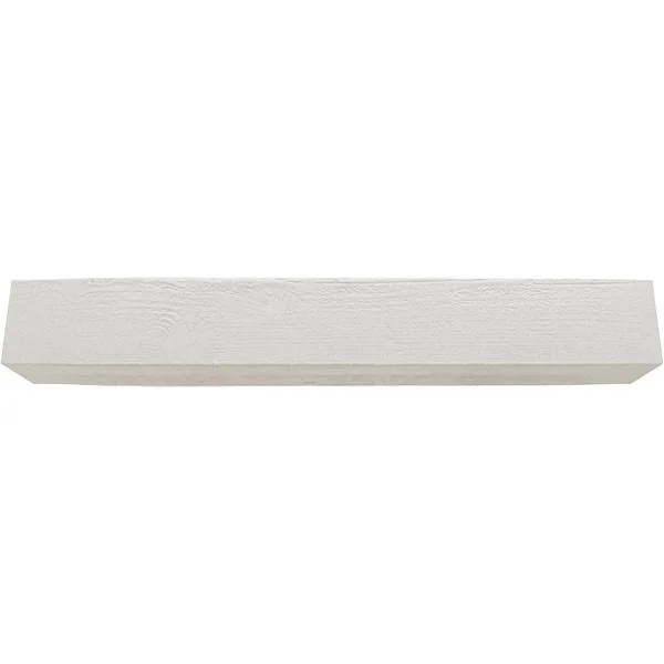 Ekena Millwork MANURS08X10X60UN 8x22H x 10x22D x 60x22W Rough Sawn Faux Wood Fireplace Mantel - Factory Prepped, Ready for Paint