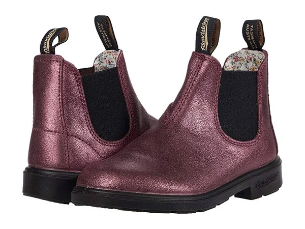 Blundstone Rose Pink Leather Chelsea Boots Kids& Style 2090, Size 8 (US)