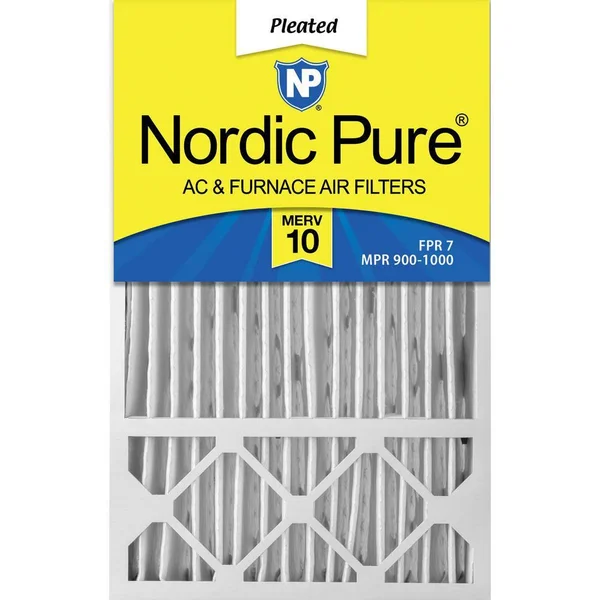 Nordic Pure 16x25x5 Honeywell Replacement MERV 10 Air Filters Qty 2