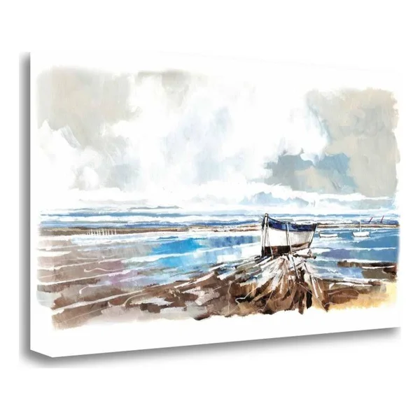 26x22 x 47x22 Boat on Shore by Stuart Roy Fine Art Giclee Print