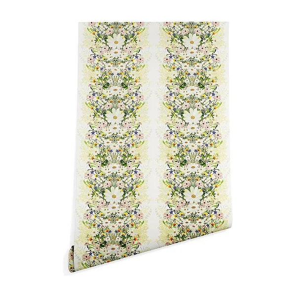 Deny Designs Iveta Abolina Blondelle 2& x 10& Peel & Stick Wallpaper in White