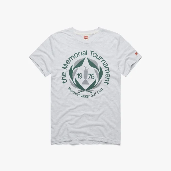 The Memorial Tournament 1976 from Homage - Grey, Vintage T-Shirt from Homage.
