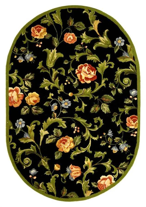 Safavieh Chelsea HK310B 7&9x22 x 9&9x22 Black Area Rug