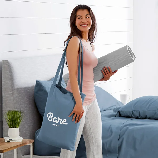 Bare Home Velvety Soft 100% Cotton Flannel Sheet Set Deep Pocket - Full - Coronet Blue