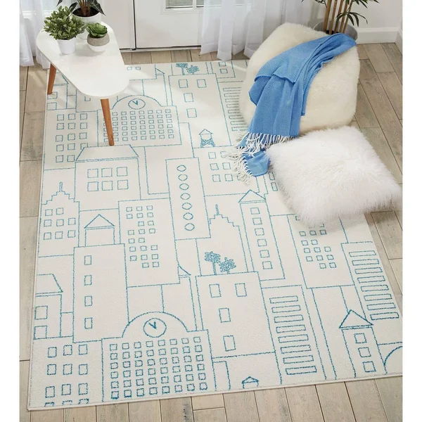 Nourison Miles DS202 Ivory Area Rug - 5&2x22 x 7&