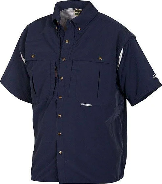 Drake Men's Solid Wingshooter&s Short-Sleeve Shirt