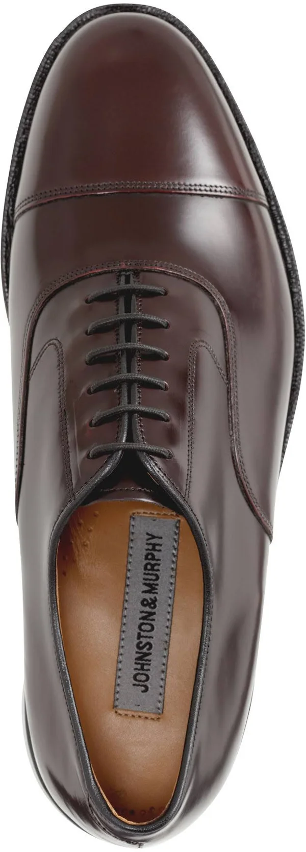 Johnston & Murphy Men's Melton Cap Toe Oxfords, Burgundy, 12 C Width