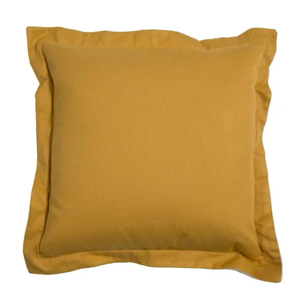 Wendy Jane G104-101101 Premier 24 x 24 in. Pillow w/ Linen Double Flange in Mustard Gold - Transitional, Bellacor