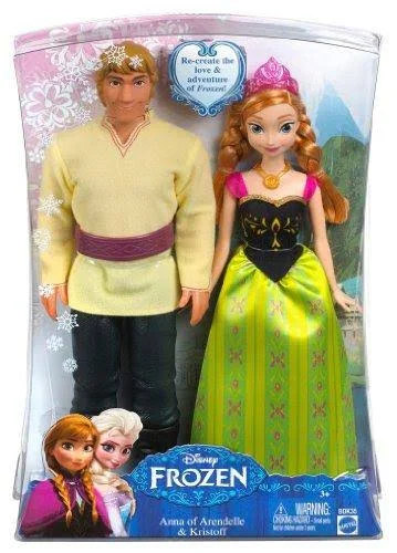 Disney Frozen Anna and Kristoff Doll 2-Pack