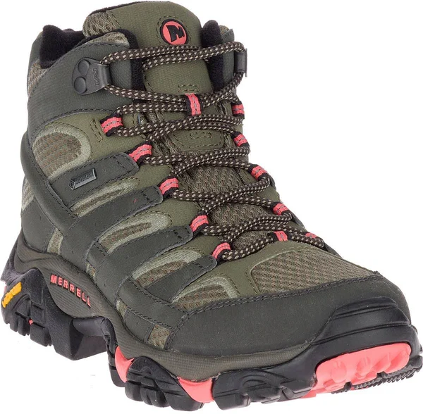 Merrell Moab 2 Mid GORE-TEX Womens Hiking Boots Beluga/Olive UK 5.5