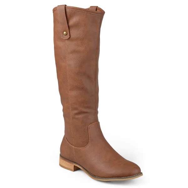 Journee Collection Women's Extra Wide Calf Taven Boot - Brown